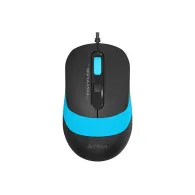 Mouse a4tech pc sau nb cu fir usb optic 1600 dpi butoane/scroll 4/1 buton selectare viteza negru / albastru fm10 blue (include t