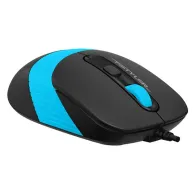 Mouse a4tech pc sau nb cu fir usb optic 1600 dpi butoane/scroll 4/1 buton selectare viteza negru / albastru fm10 blue (include t