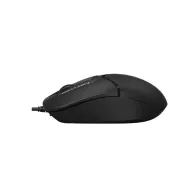 Mouse a4tech pc sau nb cu fir usb optic 1600 dpi butoane/scroll 3/1  alb fm12 black (include tv 0.18lei) A4tech - 1