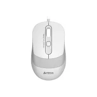 Mouse a4tech pc sau nb cu fir usb optic 1200 dpi butoane/scroll 4/1 buton selectare viteza alb / gri fm10 white (include tv 0.18