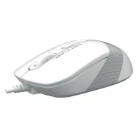 Mouse a4tech pc sau nb cu fir usb optic 1200 dpi butoane/scroll 4/1 buton selectare viteza alb / gri fm10 white (include tv 0.18