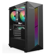 Carcasa pro gaming scar mid tower negru fara ventilatoare incluse
