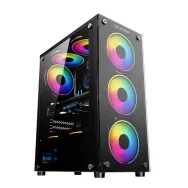 Carcasa pro gaming element mid tower argb negru ventilatoare suportate: