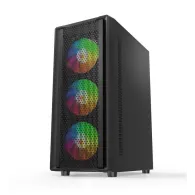 Carcasa pro gaming dune mid tower argb negru tempered glass