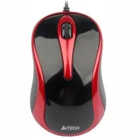 Mouse a4tech n 350 pc sau nb cu fir usb optic 1000 dpi butoane/scroll 3/1  negru / rosu n-350-2 (include tv 0.18lei) A4tech - 1