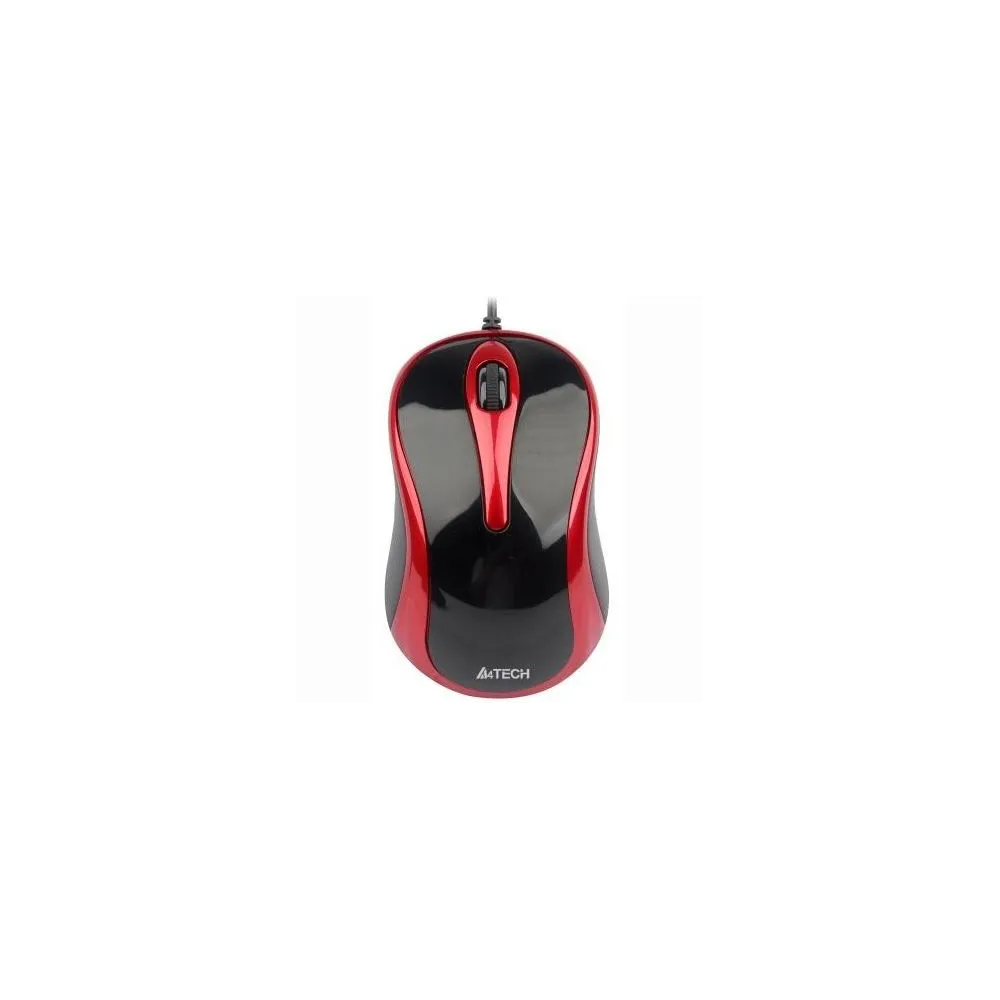 Mouse a4tech n 350 pc sau nb cu fir usb optic 1000 dpi butoane/scroll 3/1  negru / rosu n-350-2 (include tv 0.18lei) A4tech - 1