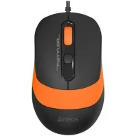 Mouse a4tech fm10 pc sau nb cu fir usb optic 1600 dpi butoane/scroll 4/1  negru / portocaliu fm10 orange (include tv 0.18lei) A4