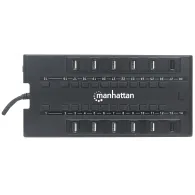 Manhattan MondoHub II USB 2.0 5000 Mbit s Negru