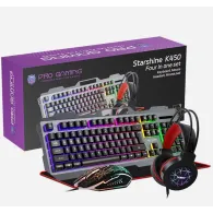 Kit pro gaming k450 4in1 mouse+tastatura+casti+mousepad interfata usb mouse: 1200-3600
