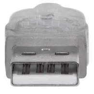 Manhattan 340496 cabluri USB 3 m USB 2.0 USB A Argint