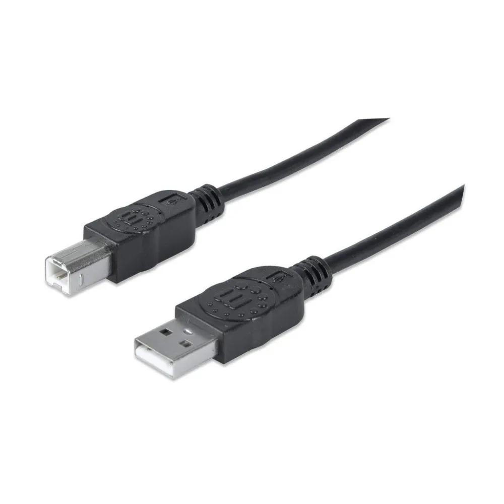 Manhattan 333368 cabluri USB 1,8 m USB 2.0 USB A USB B Negru