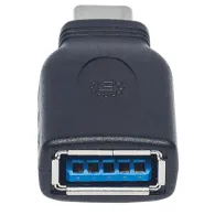 Manhattan 354646 adaptor mufă cablu USB C USB A Negru