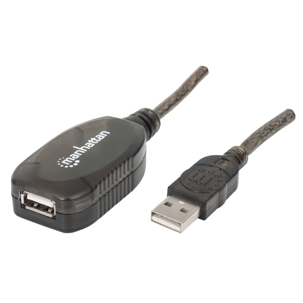 Manhattan 150958 cabluri USB 20 m USB 2.0 USB A Negru