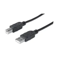 Manhattan 337779 cabluri USB 5 m USB 2.0 USB A USB B Negru