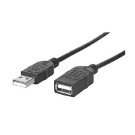 Manhattan 338653 cabluri USB 1,8 m USB 2.0 USB A Negru