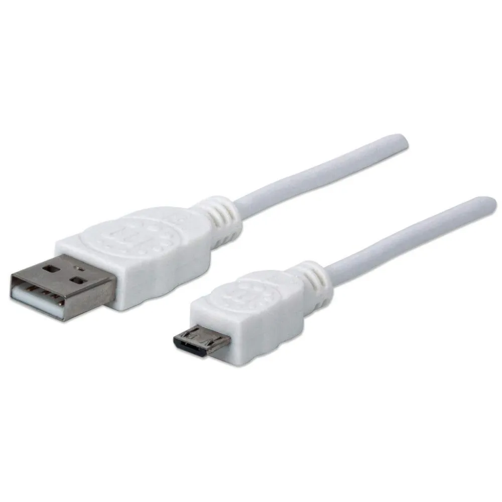 Manhattan 324069 cabluri USB 1,8 m USB 2.0 USB A Micro-USB B Alb