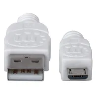 Manhattan 324069 cabluri USB 1,8 m USB 2.0 USB A Micro-USB B Alb