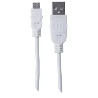 Manhattan 324069 cabluri USB 1,8 m USB 2.0 USB A Micro-USB B Alb
