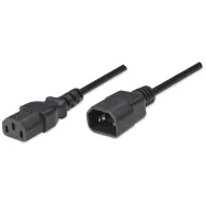 Manhattan 301152 cabluri de alimentare Negru 1,8 m Conector C13 Conector C14