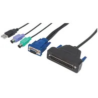 Intellinet 507769 cabluri KVM Negru 1,8 m