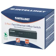 Intellinet 5-Port Fast Ethernet Office Switch Fast Ethernet (10 100) Negru