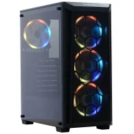 Carcasa  spacer - gaming middle tower atx spider fara sursa sticla securizata 4 x fan usb 2.0 x 1 usb 3.0 x 2 hub telecomanda sp