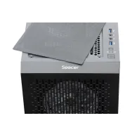 Carcasa  spacer - gaming middle tower atx shield fara sursa sticla securizata 4 x fan hub telecomanda usb 3.0 x 2 jack 3.5mm x 2