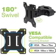 Techly ICALCD100BK Negru Birou