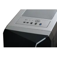 Carcasa  spacer - gaming middle tower atx flash fara sursa sticla securizata usb 2.0 x 2 usb 3.0 x 1 psu shroud black spcs-gc-fl