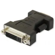 Techly 304451 adaptor mufă cablu DVI-A VGA Negru