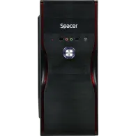 Carcasa  spacer middle tower atx mercury 450 (230w for 450w desktop pc) usb 2.0 x 2 jack 3.5mm x 2  spc-mercury Spacer - 1