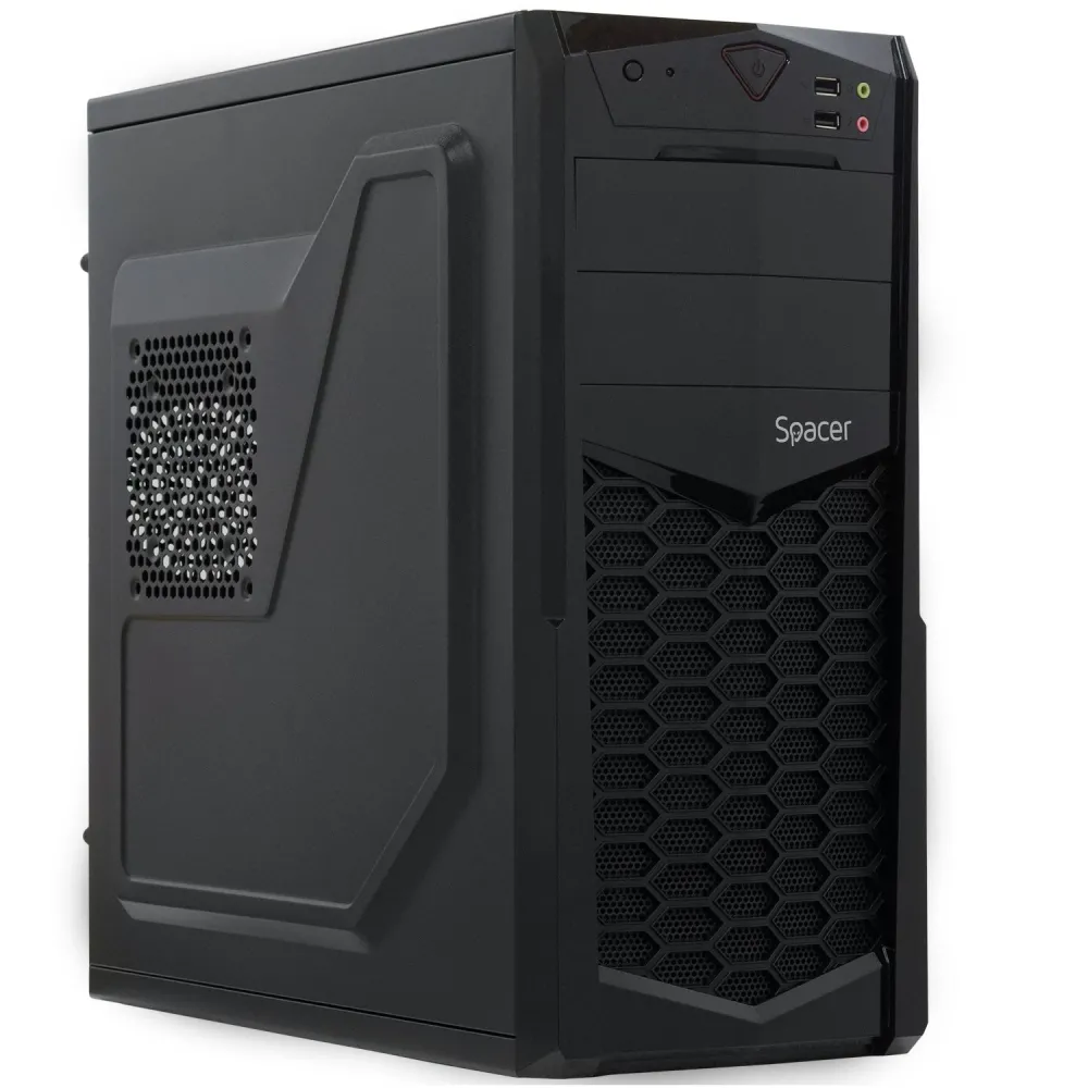 Carcasa  spacer middle tower atx krypton fara sursa usb 2.0 x 2 jack 3.5mm x 2  spc-krypton Spacer - 1