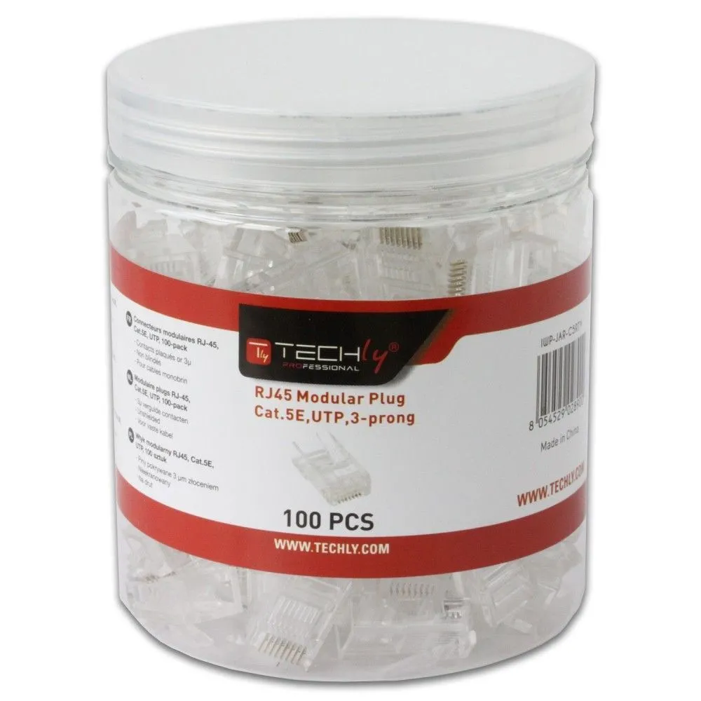 Techly IWP-JAR-C5RTY cabluri conectoare RJ45 Transparente