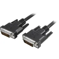 Techly 1.8m DVI-I cablu DVI 2 m Negru