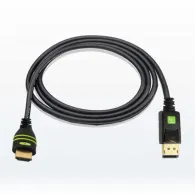 Techly 2m DisplayPort HDMI Negru