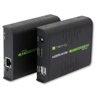 Techly IDATA HDMI-KVM2 extender KVM Transmițător și receptor