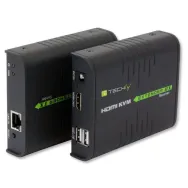 Techly IDATA HDMI-KVM2 extender KVM Transmițător și receptor