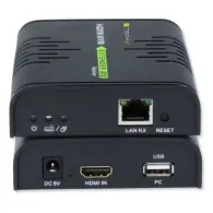 Techly IDATA HDMI-KVM2 extender KVM Transmițător și receptor