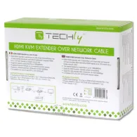 Techly IDATA HDMI-KVM2 extender KVM Transmițător și receptor