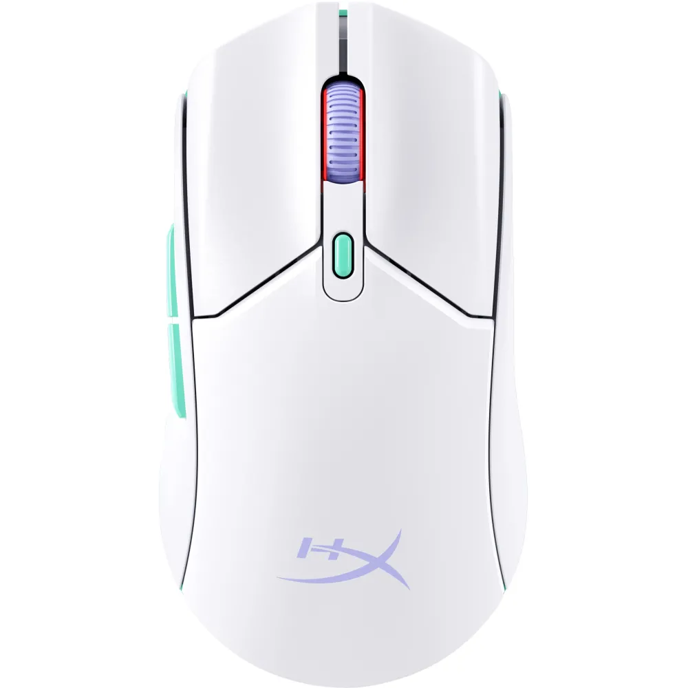 HP HyperX Pulsefire Haste 2 Core Wls - Gaming Mouse (Wht Grn Pur) mouse-uri
