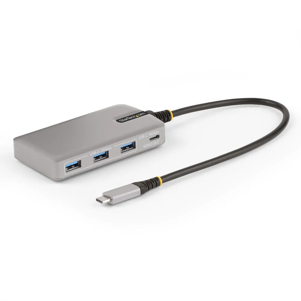StarTech.com HB31C3A1CDPPD3 hub-uri de interfață USB 3.2 Gen 2 (3.1 Gen 2) Type-C 10000 Mbit s Argint