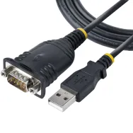 StarTech.com 1P3FP-USB-SERIAL adaptor mufă cablu DB-9 USB Tip-A Negru