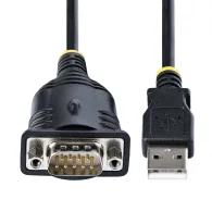 StarTech.com 1P3FP-USB-SERIAL adaptor mufă cablu DB-9 USB Tip-A Negru