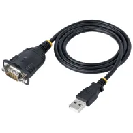 StarTech.com 1P3FP-USB-SERIAL adaptor mufă cablu DB-9 USB Tip-A Negru