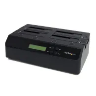 StarTech.com SATDOCK4U3RE dispozitive de copiere a discurilor optice Dispozitiv de copiere HDD 3 copii Negru