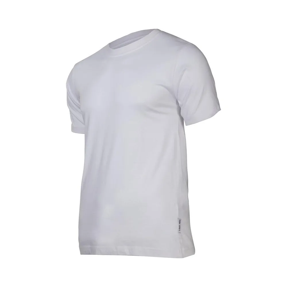 Tricou bumbac elastic / alb - l