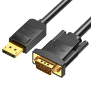 Vention HBLBH adaptor pentru cabluri video 2 m DisplayPort VGA (D-Sub) Negru