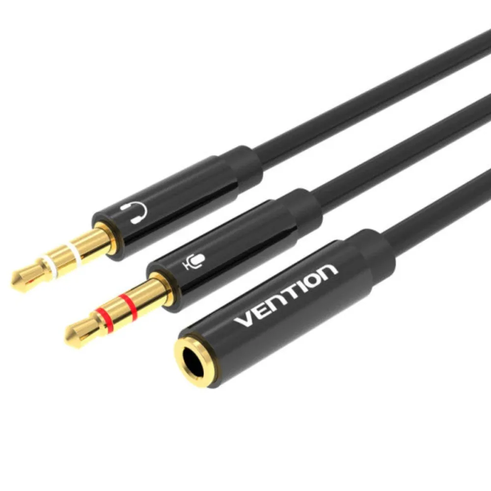 Vention BBTBY accesoriu tip splitter audio Negru