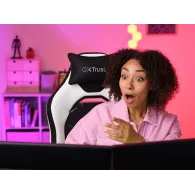 Trust GXT 714 RUYA Scaun gaming universal Negru, Alb