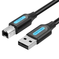Vention COQBI cabluri USB 3 m USB 2.0 USB A USB B Negru